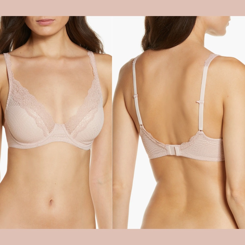 NWD $68 Natori [ 34DDD ] Beyond Convertible Contour Underwire Bra Nude‎ U1652